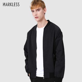 MARKLESS 夹克男2019秋季新品潮流工装飞行外套时尚休闲薄款棒球服JKA9102M黑色 175/92（L）