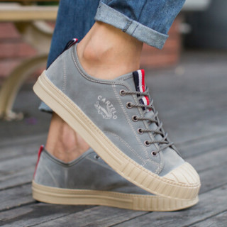 商品卡帝乐鳄鱼 cartelo 男鞋时尚贝壳头系带低帮板鞋透气防滑潮流