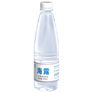 海露（OCEAN AQUA）海洋天然饮用纯净水 520ml*24瓶（大客户定制款膜包装）