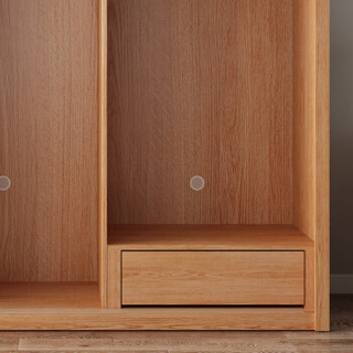 A家家具 衣柜 现代简约木质趟门衣柜 小户型推拉门衣橱（若需A款 联系客服）趟门衣柜 1.6米B款 Y3A0416S-160