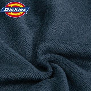 Dickies19秋冬新品 抓绒棉面料左腿logo印花卫裤 男式罗纹脚口长裤 卫裤男DK007020 黑色 XXL