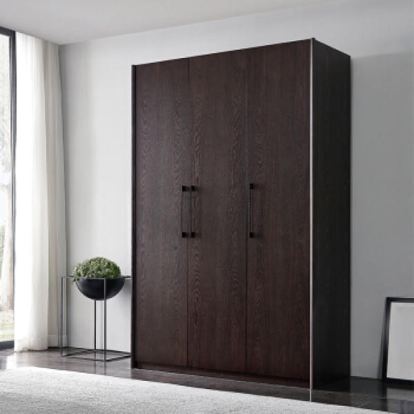 商品全友家居 水曲柳卧室实木平开门成品衣柜125101 三门衣柜