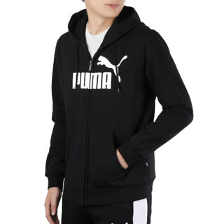 彪马PUMA 男子 针织外套 ESS FZ Hoody F 夹克 581757 01黑色XXL码