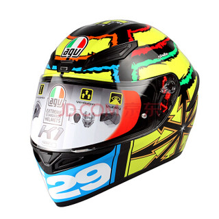 AGV 头盔 K1 TOP 四季通用 广角通风透气全盔跑盔 意大利机车赛车骑行头盔 地球波 IANNONE 2013 XL