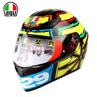 AGV 头盔 K1 TOP 四季通用 广角通风透气全盔跑盔 意大利机车赛车骑行头盔 地球波 IANNONE 2013 XL