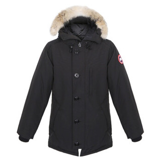 CANADA GOOSE 男士黑色亚洲版Chateau 派克大衣中长款羽绒服 3426MA 61  XL