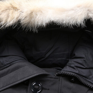 CANADA GOOSE 男士黑色亚洲版Chateau 派克大衣中长款羽绒服 3426MA 61  XL