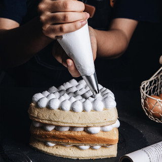 百钻裱花袋大号100只*2家用生日蛋糕奶油挤花袋 一次性做曲奇烘焙工具