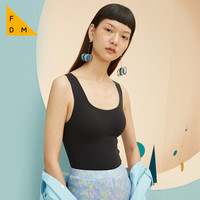 悦小心ForDearMe 均码保暖内衣打底衫女轻塑身背心秋冬薄款运动 阿丽塔 暗夜黑 均码