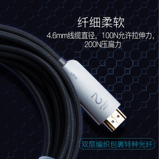 菲伯尔（FIBBR）U系列 HDMI光纤数字高清连接线 支持电视/投影机/PS4/3D/家装布线 2米
