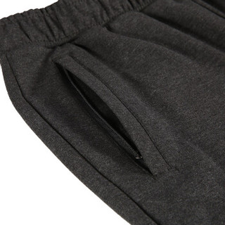 匹克（PEAK)男裤休闲舒适针织运动长裤卫裤 DF391021 黑花灰 M码