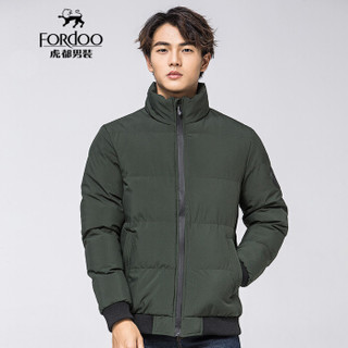 虎都（FORDOO）棉服男 2019新款男装棉袄加厚保暖冬季男士棉衣外套 59781012 墨绿 8XL