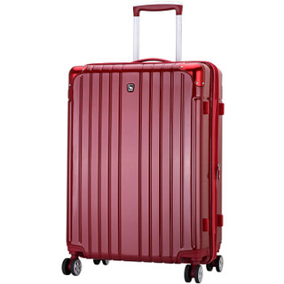 OIWAS 爱华仕 爱华仕（OIWAS) 商务旅行箱 20英寸扩展层 拉杆箱男万向飞机轮登机箱 女行李箱9件套 6359 红色