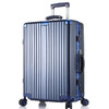 玛克库驰（MAKE KUCHI)铝框拉杆箱万向轮24英寸行李箱复古款男女旅行箱 蓝色