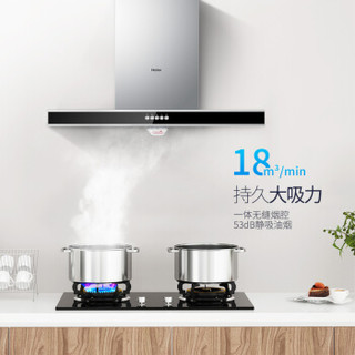 海尔（Haier）欧式抽油烟机 家用 一级能效 燃气灶 热水器三件套 E900T2S+636B+13S1(天然气)