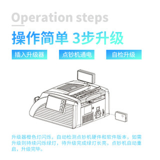 得力(deli)2019新版人民币验钞机点钞机自动升级数据线 升级工具U盘烧录器2115