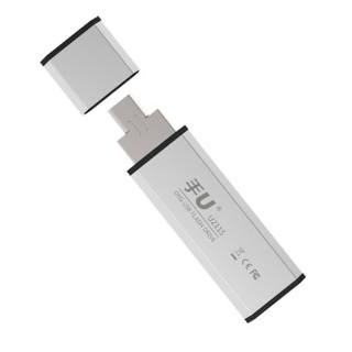 朗科（Netac）USB2.0 安卓手机 U盘U211S 双接口全金属直插式迷你优盘 浅灰色 16GB  单个装