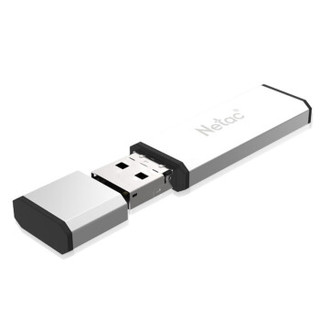 朗科（Netac）USB2.0 安卓手机 U盘U211S 双接口全金属直插式迷你优盘 浅灰色 16GB  单个装