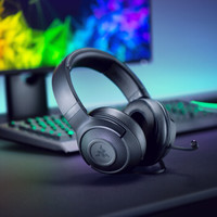 RAZER 雷蛇 北海巨妖标准版X 耳罩式头戴式有线耳机 黑色