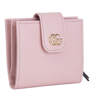 gucci古驰女士短款钱包523193cao0g5909烟粉色