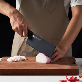 OOU! 厨房刀具套装家用防锈切菜切肉刀剪刀带磨刀器鹤系列7件套