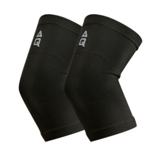 aq护肘户外健身篮球羽毛球运动护手臂胳膊套护具黑色1181中码 对装