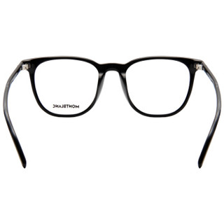 MontBlanc 万宝龙 男女款黑色镜框黑色镜腿光学眼镜架眼镜框 MB 0010OA 001 52MM