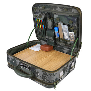兵行者野战标图作业箱数码迷彩战备箱多用途指挥器材参谋政工箱含支架