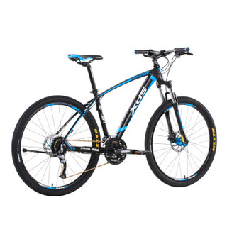 喜德盛山地自行车英雄380运动健身27.5吋27速铝合金变速车油压碟刹 黑蓝色17.5吋（厂家发货）
