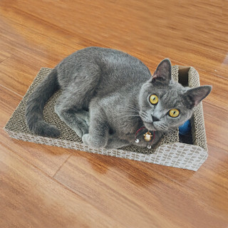 乐优派  瓦楞纸猫抓板 可玩可睡耐磨耐抓 磨抓器猫爪板 宠物用品猫咪玩具