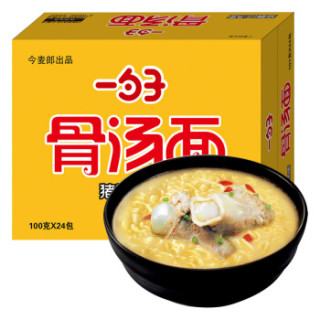 今麦郎一勺子骨汤面猪骨白汤面100g24袋