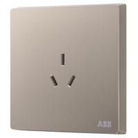 ABB 开关插座面板 10A三孔插座 轩致系列 金色 AF203-PG