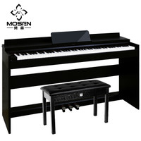 MOSEN 莫森 智能电钢琴MS-103P典雅黑 电子数码钢琴88键配重键盘 专业级+原装琴架+三踏板