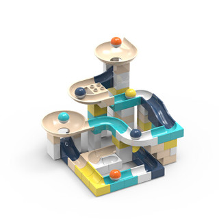 万高（Wangao）兼容乐高大颗粒积木玩具儿童智力拼插拼装玩具模型滑道积木滑道城堡85颗粒