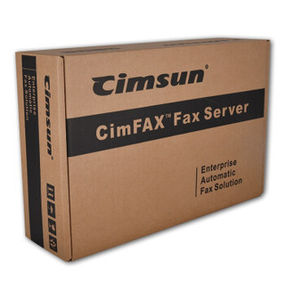 先尚（CimFAX）传真服务器 专业双线版T5S（CF-P42A6） 200用户 16GB 无纸传真机 高速33.6K 网络传真机