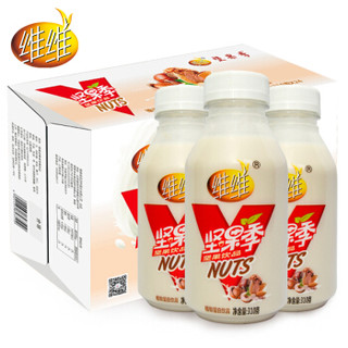 维维 坚果季 核桃花生奶 植物蛋白营养饮品 早餐奶 310ml*24瓶 整箱装