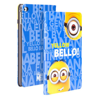 咪咕 iPad mini5保护套2019新款 7.9英寸迷你5苹果平板电脑壳 卡通防摔休眠支架皮套 小黄人正版Yellow Bello