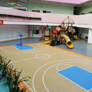 星加坊悬浮拼装运动地板户外标准篮球场单片整场（608平方）
