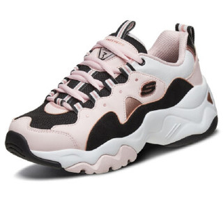 斯凯奇SKECHERS 女子 熊猫鞋 D’LITES系列时尚绑带运动鞋 休闲鞋 88888374/PKBK 37.5码 US7.5码