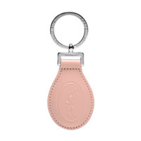 LONGCHAMP 珑骧 2019新品 女士Le Foulonné系列柔粉色金属配皮钥匙圈钥匙扣 6926 078 507