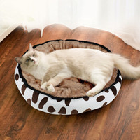 派乐特 猫窝狗窝宠物猫咪狗狗垫子睡袋比熊泰迪秋冬半封闭屋床窝用品 S号