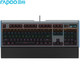 RAPOO 雷柏 V700L网吧版 游戏键盘 104键混光键盘 黑色 青轴