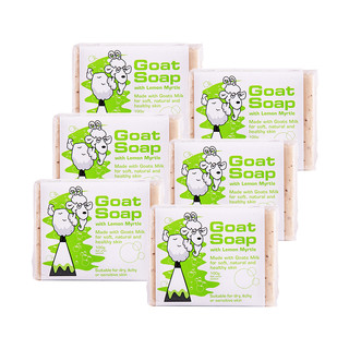 再补货：Goat Soap 手工山羊奶沐浴皂 100g*6块装