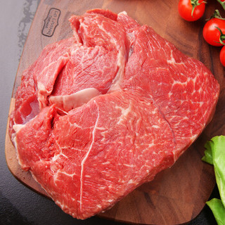 元盛 龙江和牛 雪花后腿肉1kg/袋 原切牛肉 谷饲 生鲜