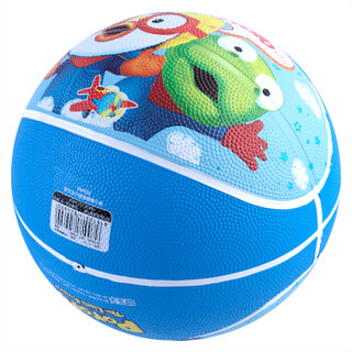 安格耐特 儿童成人蓝球5号啵乐乐橡胶篮球F1141 蓝色