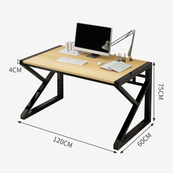 家乐铭品 CX1510 电脑桌书桌 可组装 原木色 1200*600*745mm