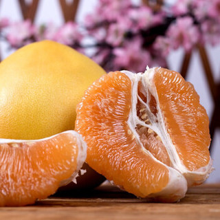 京觅 平和精品琯溪蜜柚 白黄柚子2粒 1白1黄 1.8-2.5kg 新鲜水果