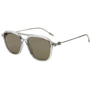 MontBlanc 万宝龙 男女款 透明色镜框棕褐色镜片眼镜太阳镜 MB 0003S 003 53MM