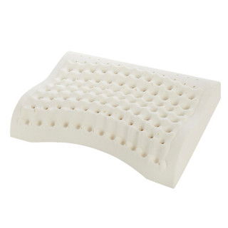 隽优 乳胶枕 泰国进口天然乳胶枕头 人体工学颈椎枕 天然乳胶含量93% 蝶形按摩枕