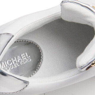 MICHAEL KORS 迈克 科尔斯 MK 女士白色牛皮系带休闲鞋 43S9MNFS5L OPT/SILVER 7